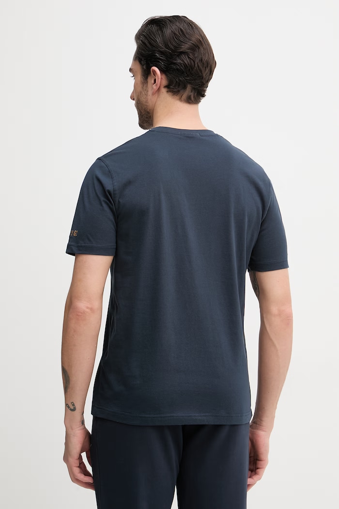 Oblečenie Bavlnené tričko Aeronautica Militare TS2534UJ00641 tmavomodrá
