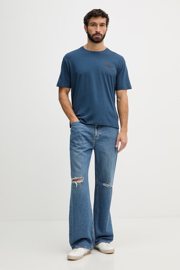 Aeronautica Militare tricou din bumbac TS2539UJ00727 albastru SS26