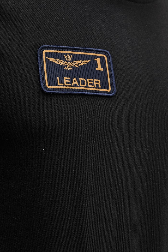 Aeronautica Militare t-shirt bawełniany TS2544UJ00592 czarny