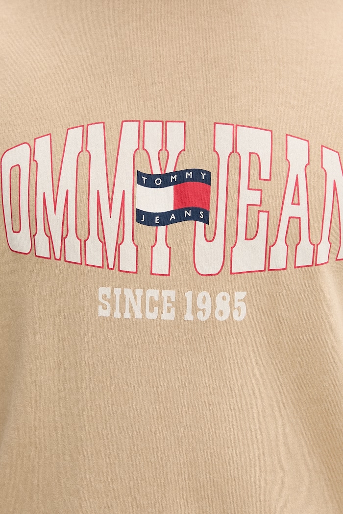 Tommy Jeans T-shirt męski bawełniany DM0DM22520 beżowy