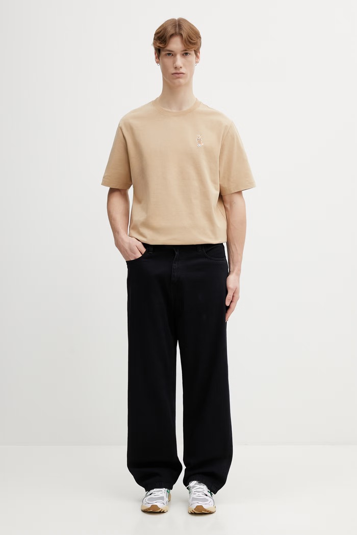 Хлопковая футболка Maison Kitsuné Dressed Fox QM00101KJ7025 бежевый
