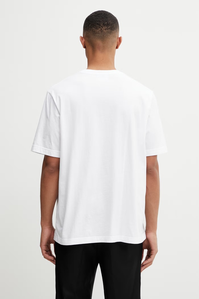 Odzież Maison Kitsuné T-shirt bawełniany QM00102KJ7026 biały