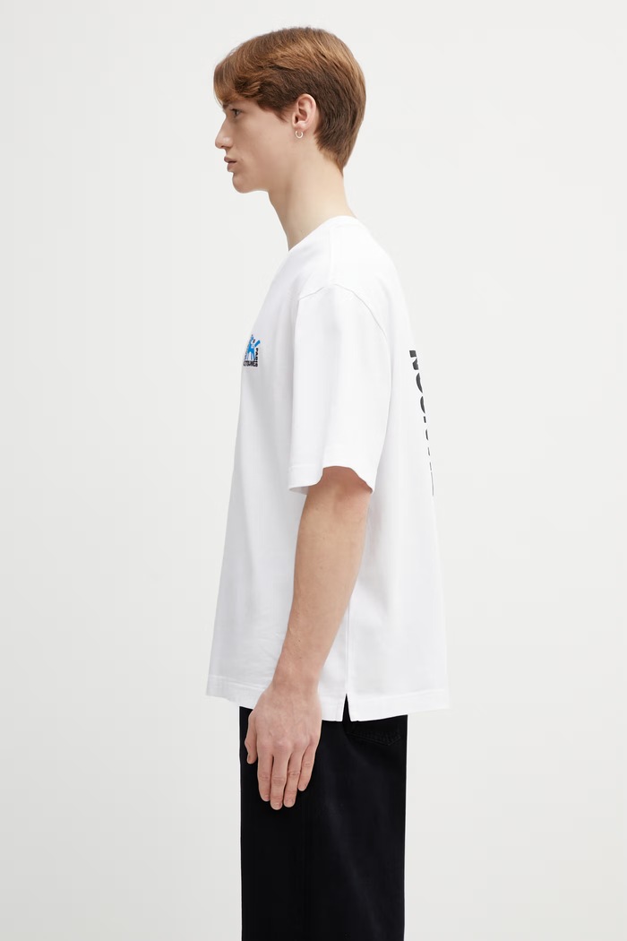 Бавовняна футболка Maison Kitsuné Gallery Fox QM00111KJ0119 білий SS26