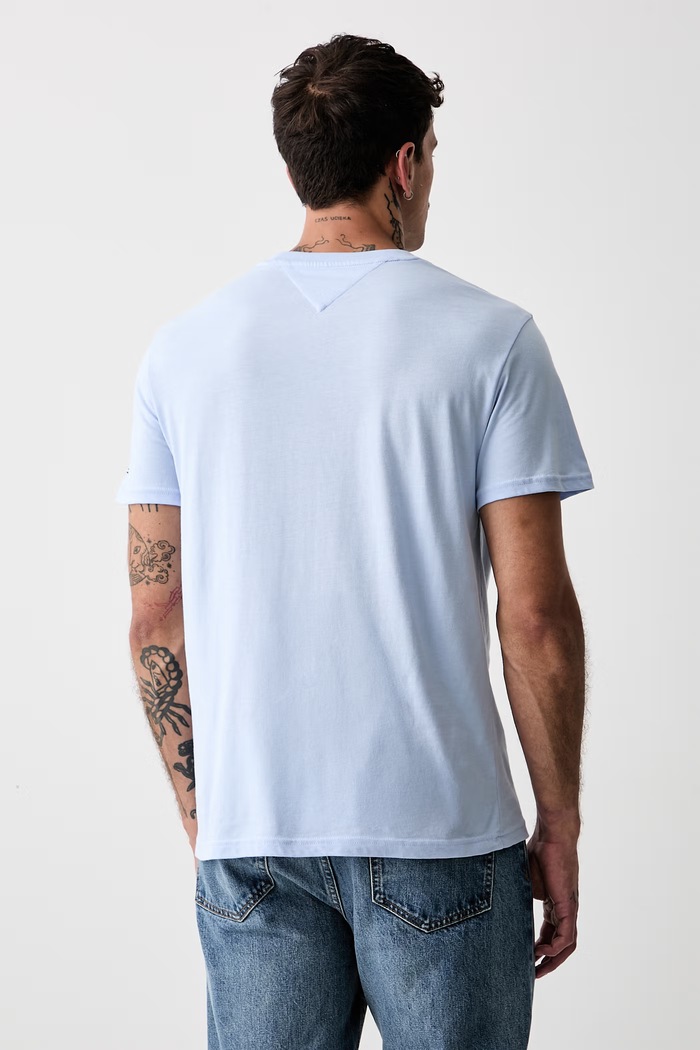 Oblečenie Tommy Jeans tričko pánske bavlnené DM0DM22538 modrá