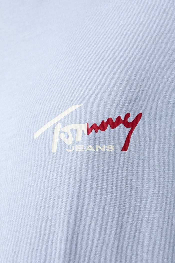 Tommy Jeans tričko pánske bavlnené DM0DM22538 modrá