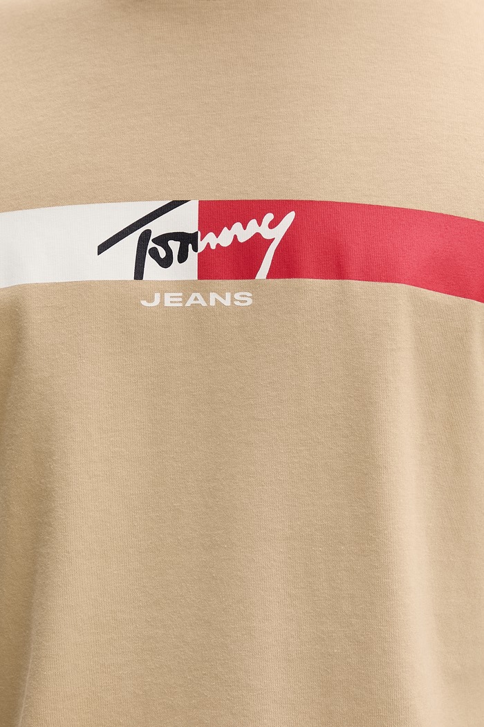 Tommy Jeans tricou pentru bărbați, din bumbac DM0DM22539 bej
