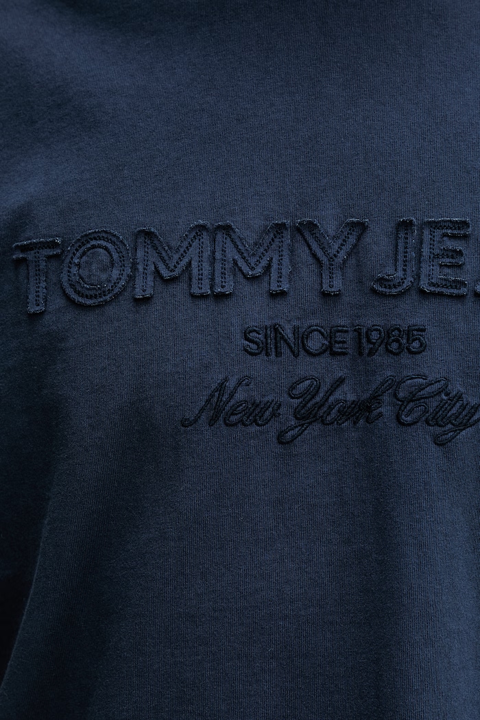 Tommy Jeans tricou basic bărbătesc bumbac DM0DM22545 bleumarin