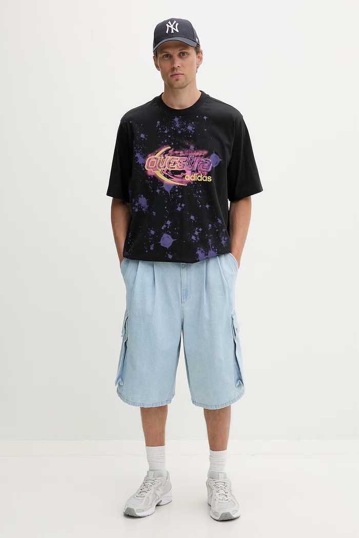 adidas Originals tričko pánske bavlnené KX4844 čierna SS26