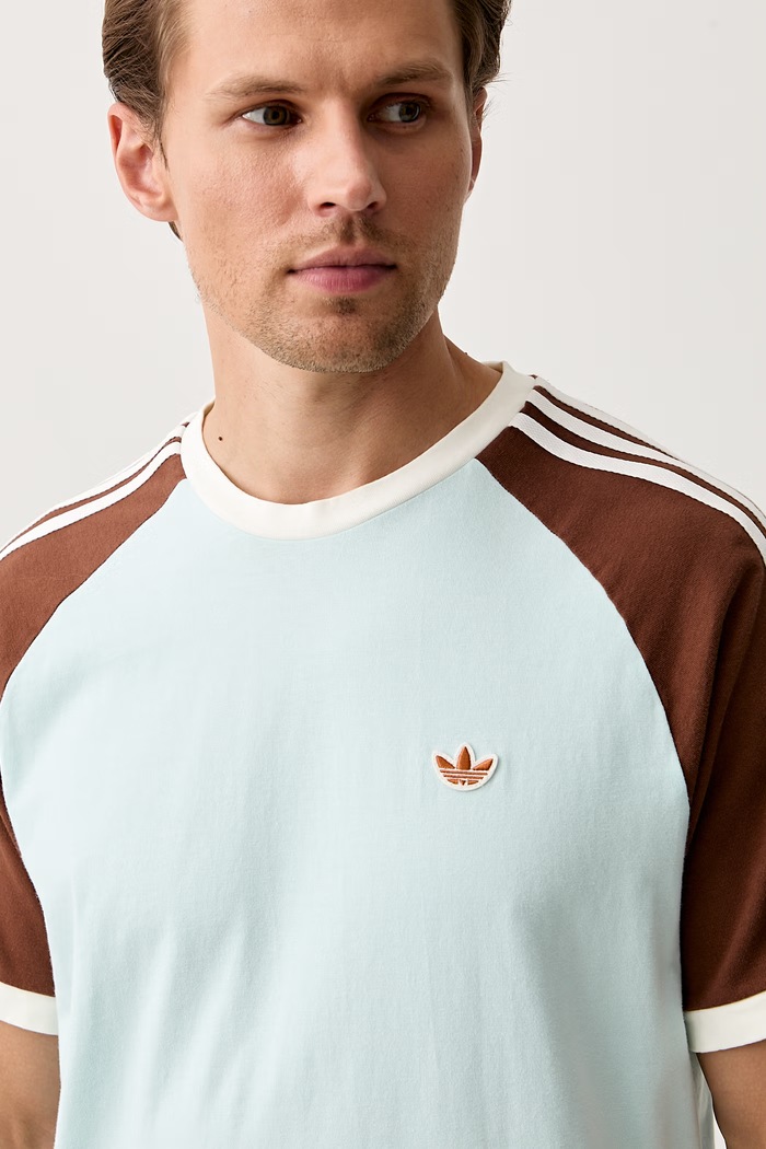 adidas Originals tričko pánské bavlněné Cali modrá KX1260