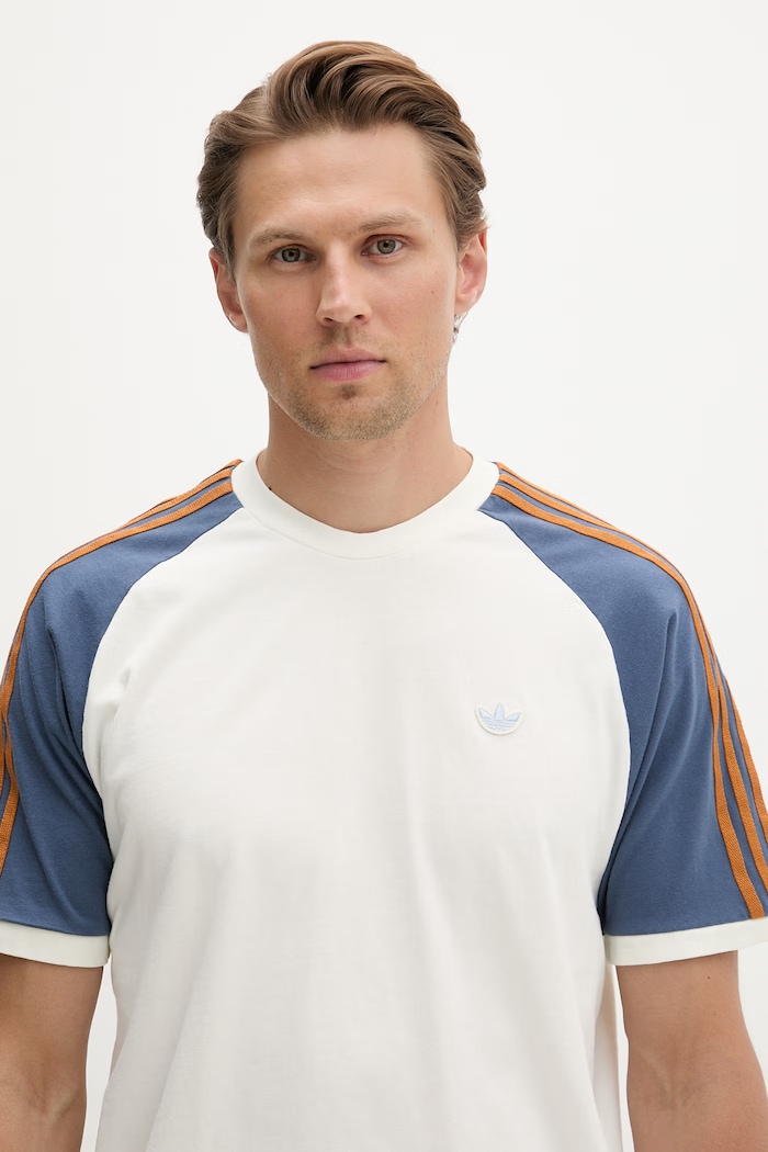 adidas Originals tričko pánske bavlnené Cali béžová KX1261