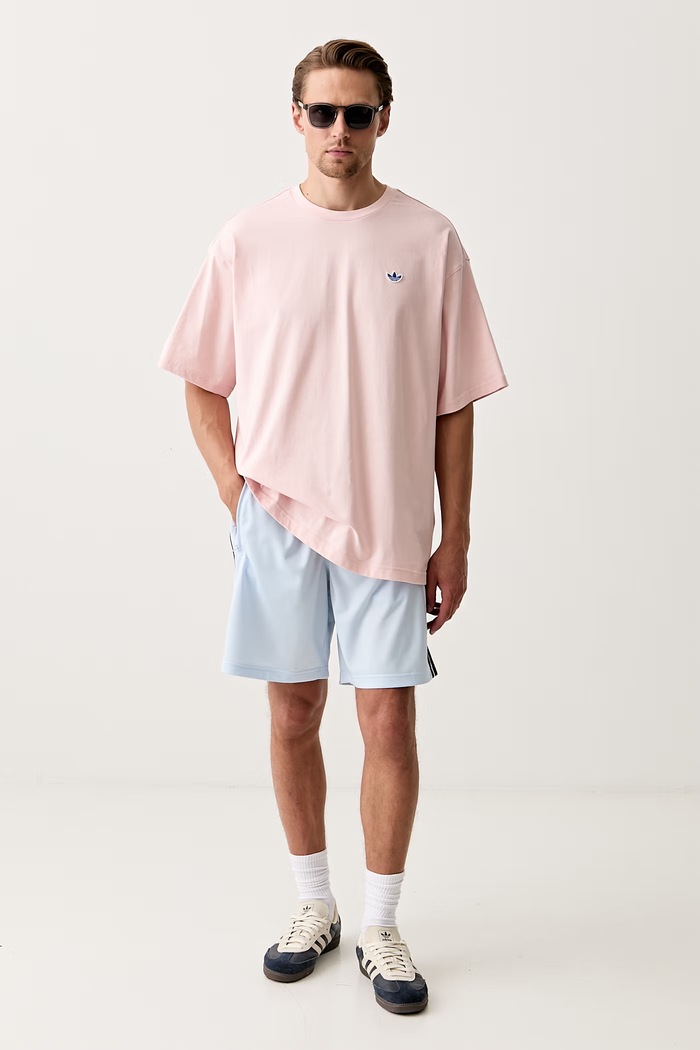 adidas Originals kratka majica moška bombažna KX1262 roza SS26