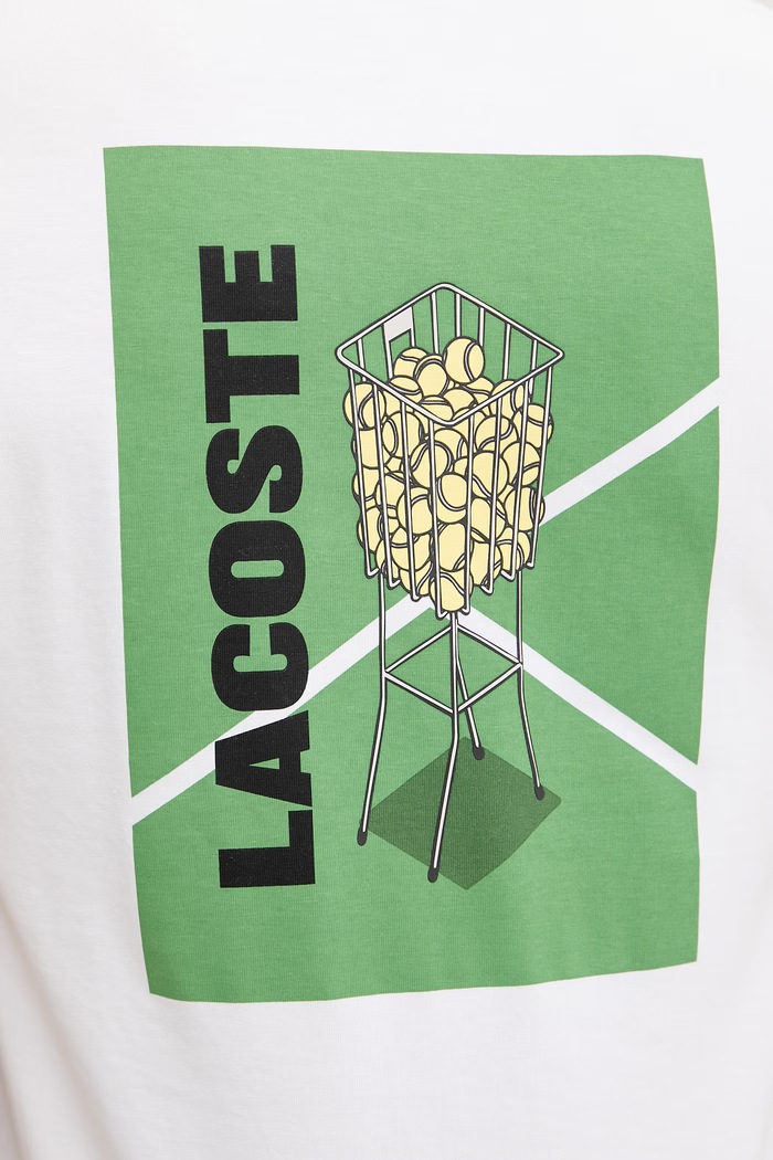 Lacoste kratka majica moška z bombažem TH4762 bež