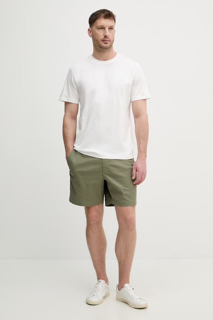 Lacoste tričko pánske bavlnené TH0753 biela SS26