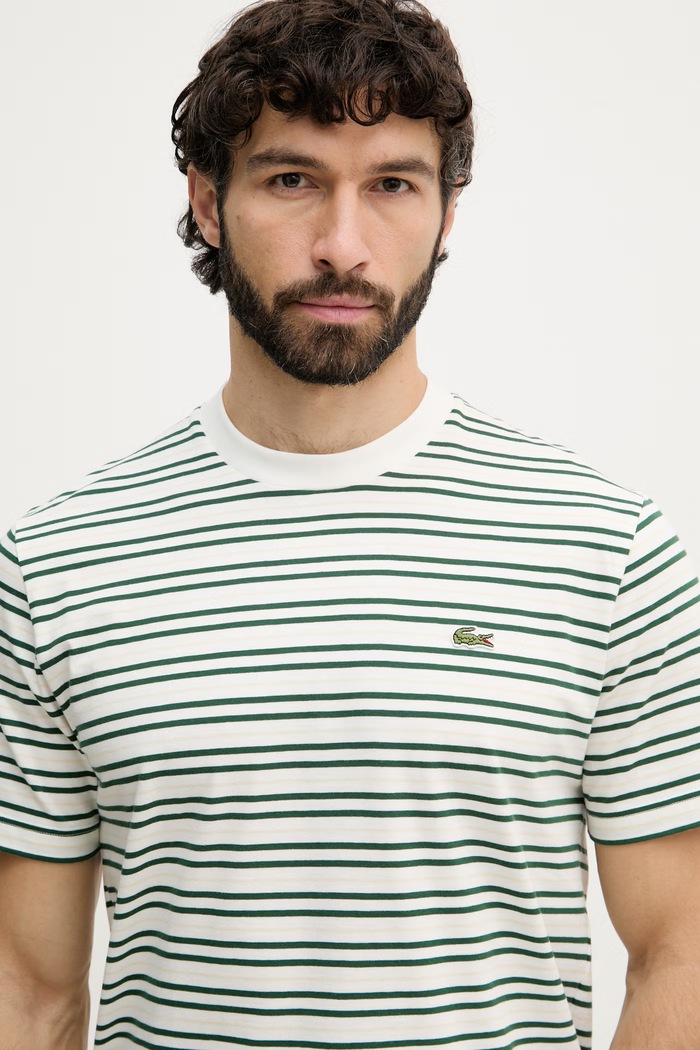 Lacoste tričko pánské bavlněné zelená TH0874