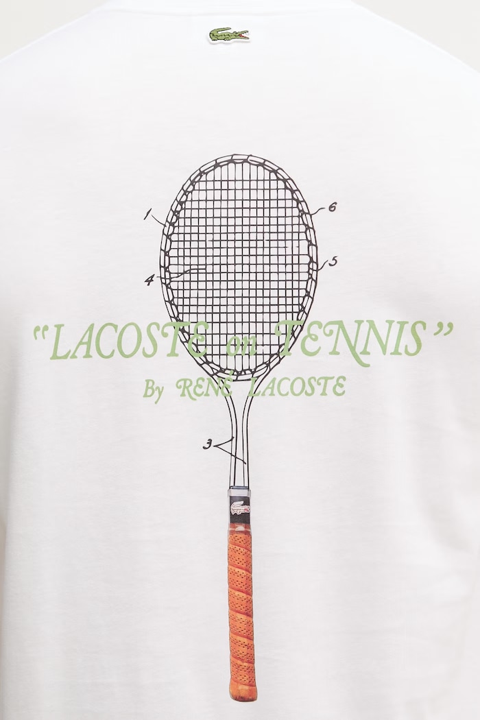 Lacoste tričko pánske bavlnené TH1425 biela