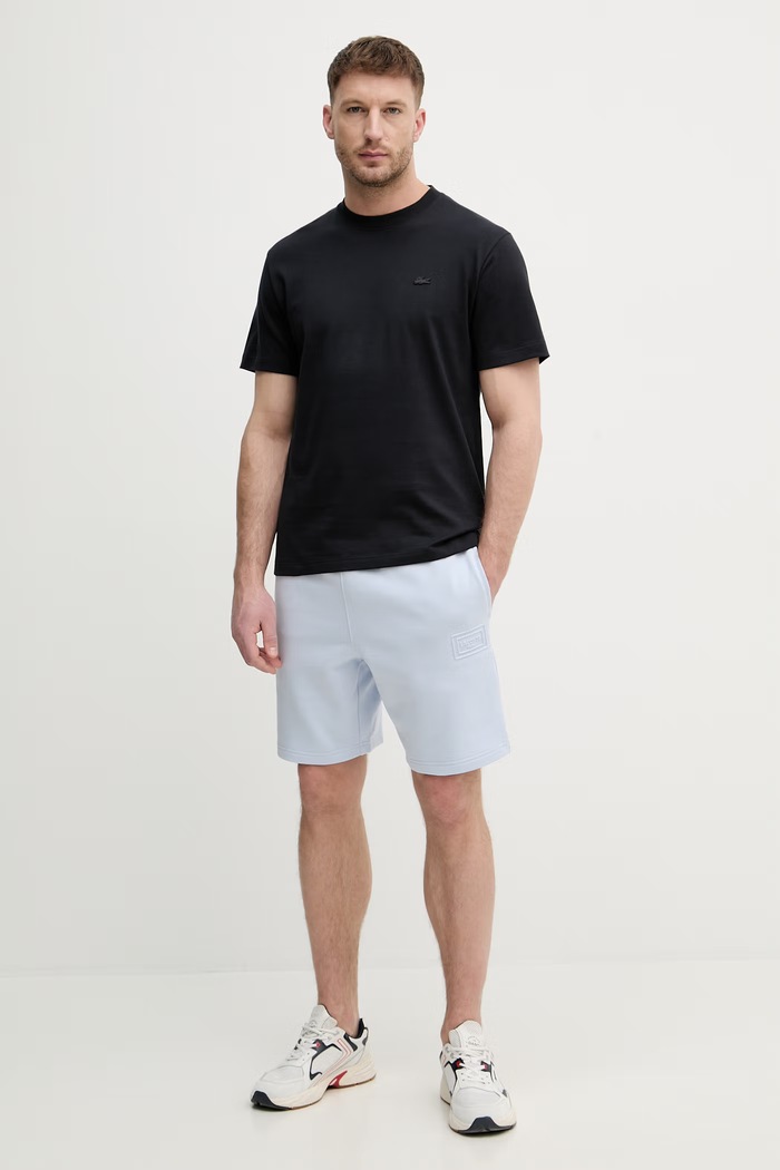 Lacoste pánske bavlnené tričko TH1750. čierna SS26