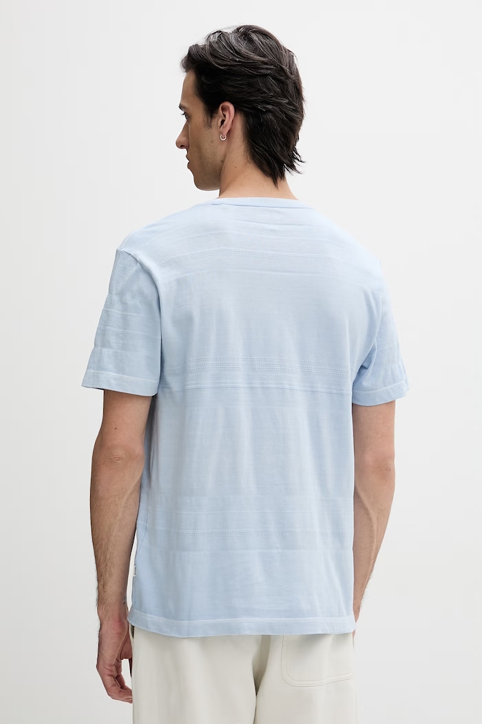 Îmbrăcăminte Guess Jeans tricou basic bărbătesc din bumbac M6GIZ3.KE942 albastru
