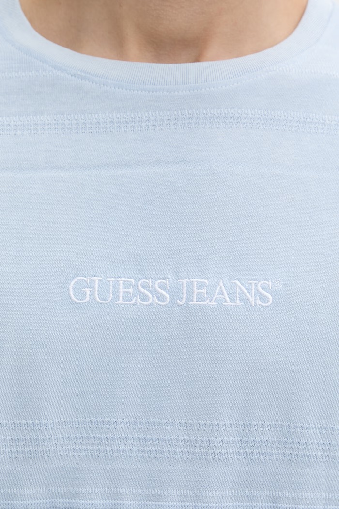 Guess Jeans tricou basic bărbătesc din bumbac M6GIZ3.KE942 albastru