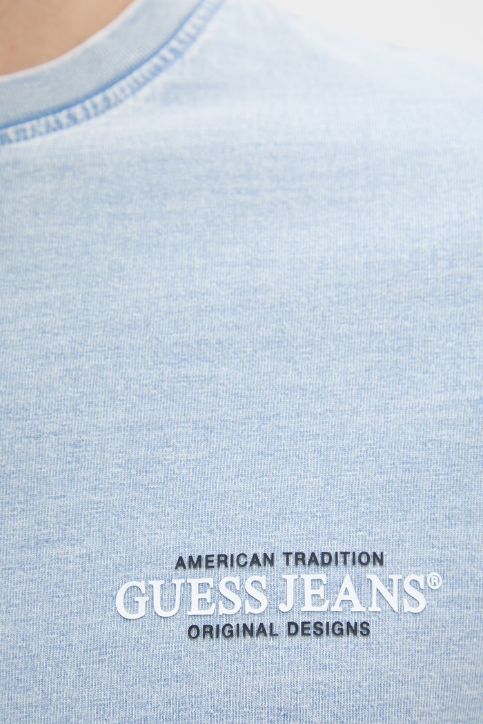 Guess Jeans tričko pánske bavlnené M6GI55.KCTG1 modrá