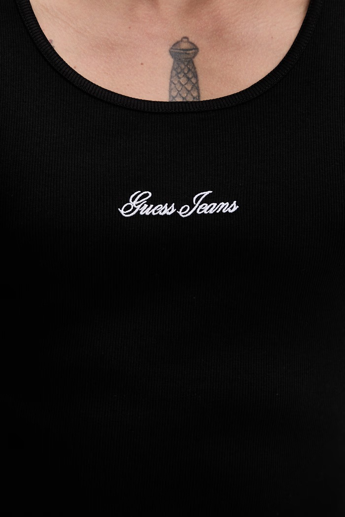 Guess Jeans pánsky top s bavlnou M6GP05.KA0H1 čierna