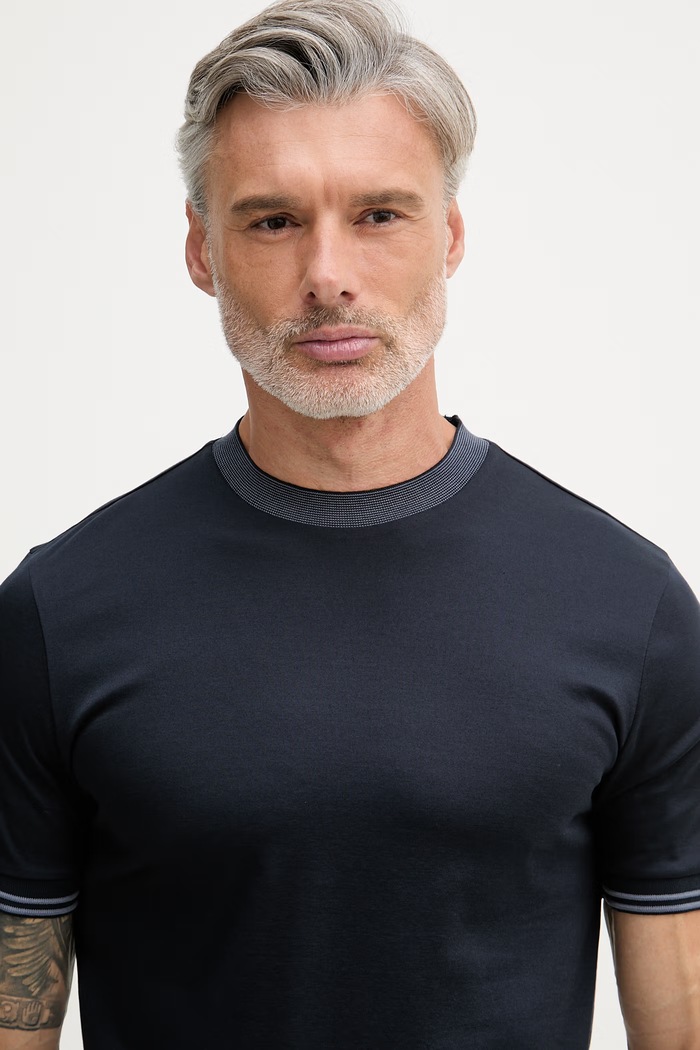 BOSS tricou pentru bărbați, din bumbac Tessler 238 bleumarin 50559667