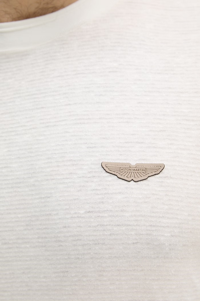 BOSS T-shirt ανδρικό με πρόσμιξη λινού BOSS X ASTON MARTIN 50558830