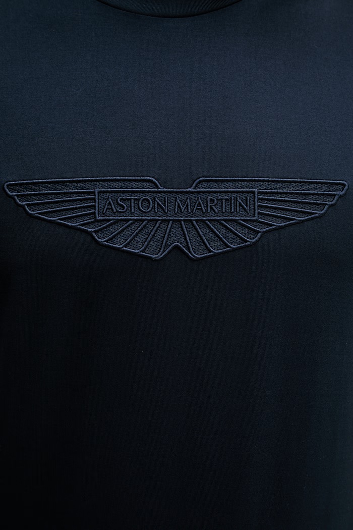 BOSS T-shirt da uomo in cotone BOSS X ASTON MARTIN blu navy 50559765
