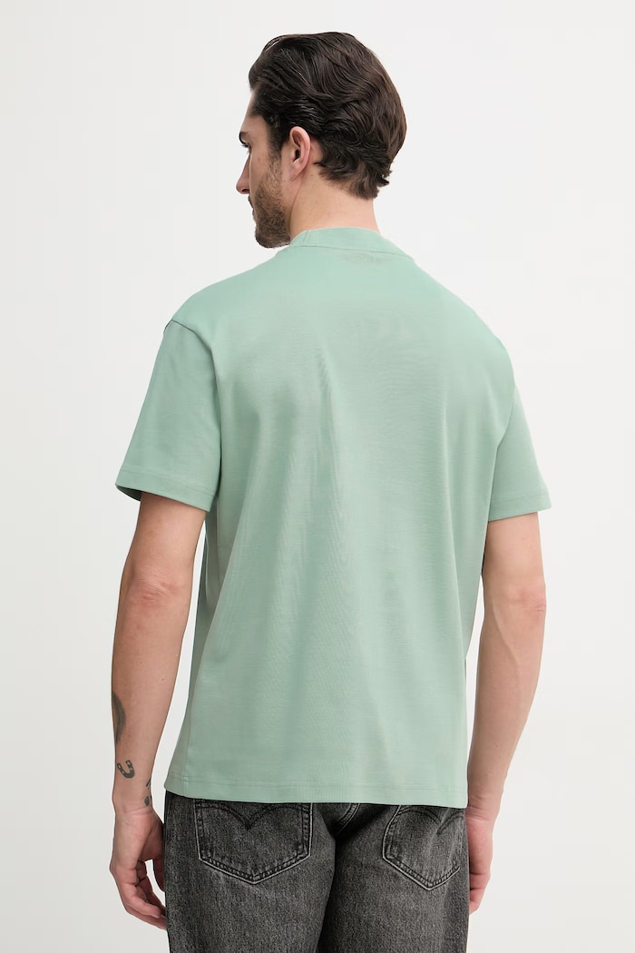 Îmbrăcăminte BOSS Green tricou basic bărbați din bumbac BOSS X PORSCHE 50559770 verde