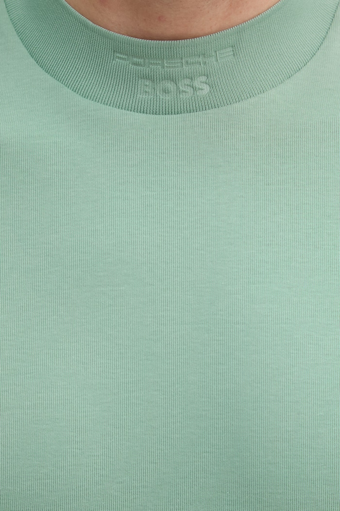 BOSS Green tricou basic bărbați din bumbac BOSS X PORSCHE 50559770 verde
