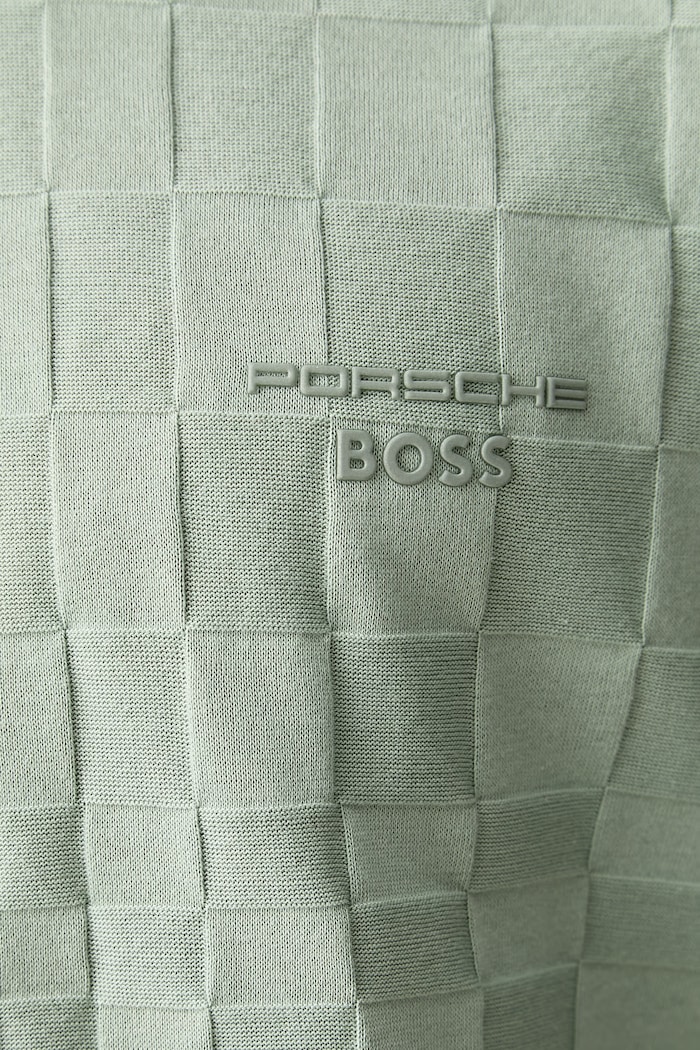 BOSS Green kratka majica moška bombažna BOSS X PORSCHE 50559821 zelena