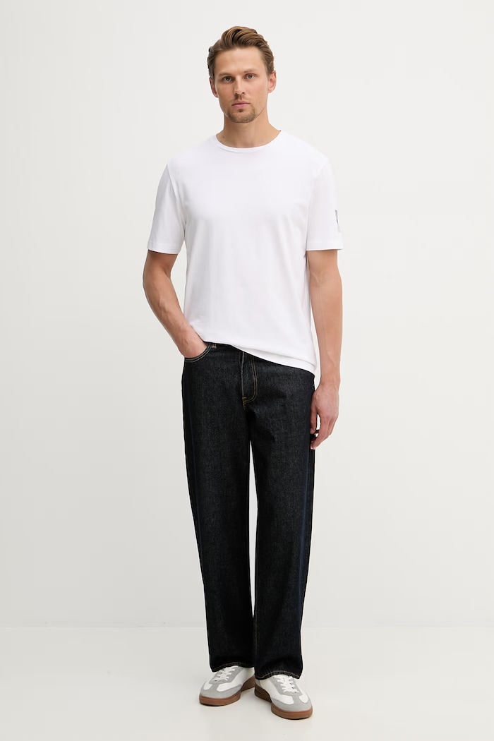 Îmbrăcăminte BOSS Green tricou pentru bărbați, cu bumbac Shirt 2 pachet de 2 50559230 negru