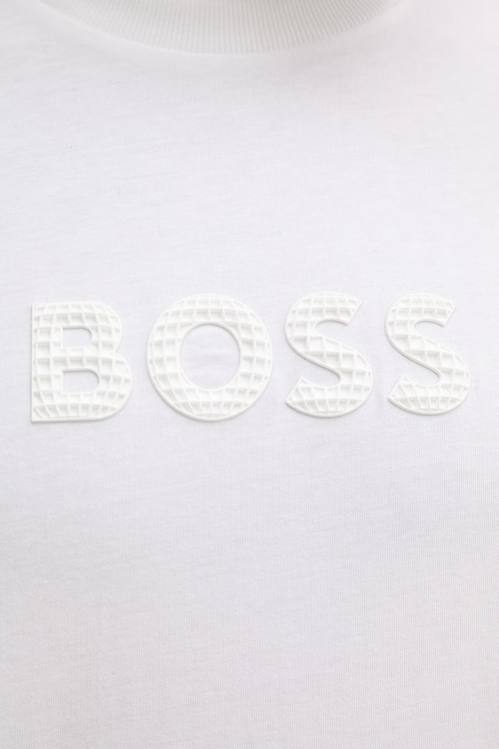 BOSS Green tričko pánske bavlnené 50559361 béžová