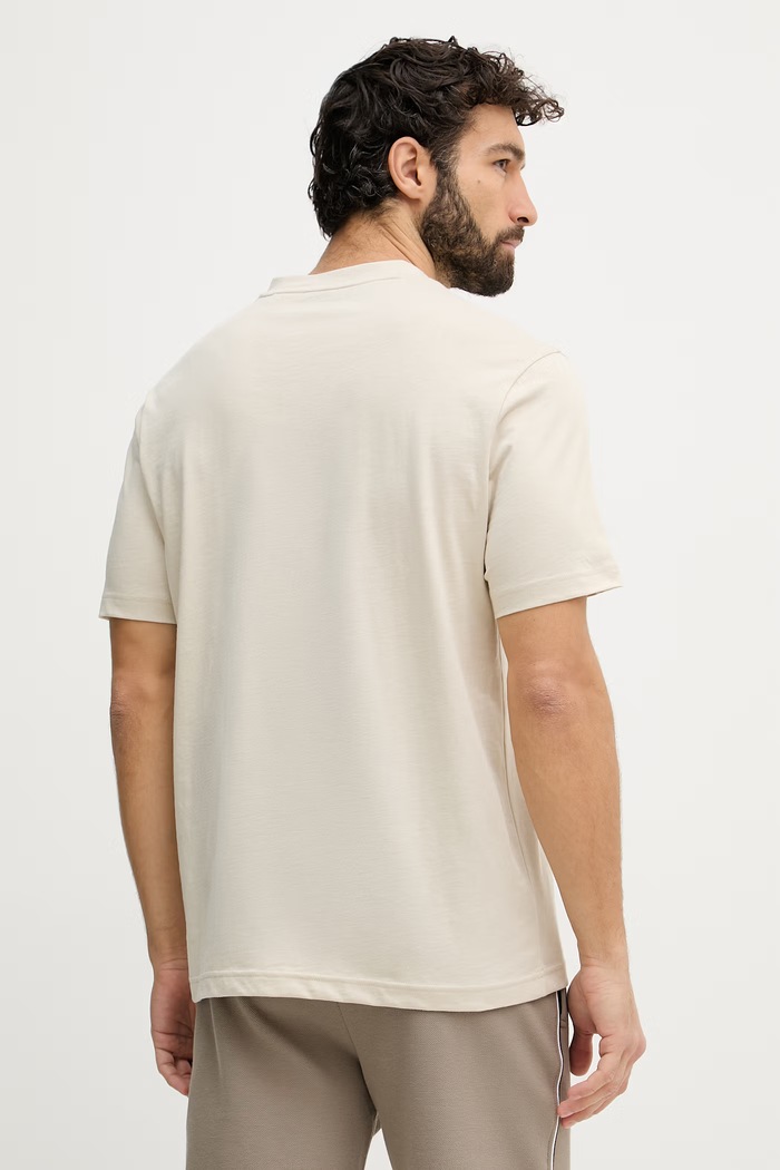Îmbrăcăminte BOSS Green tricou bărbătesc din bumbac 50559361 bej