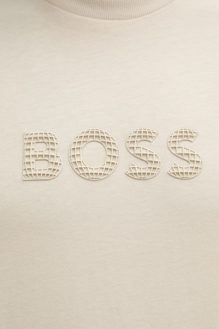 BOSS Green tricou bărbătesc din bumbac 50559361 bej