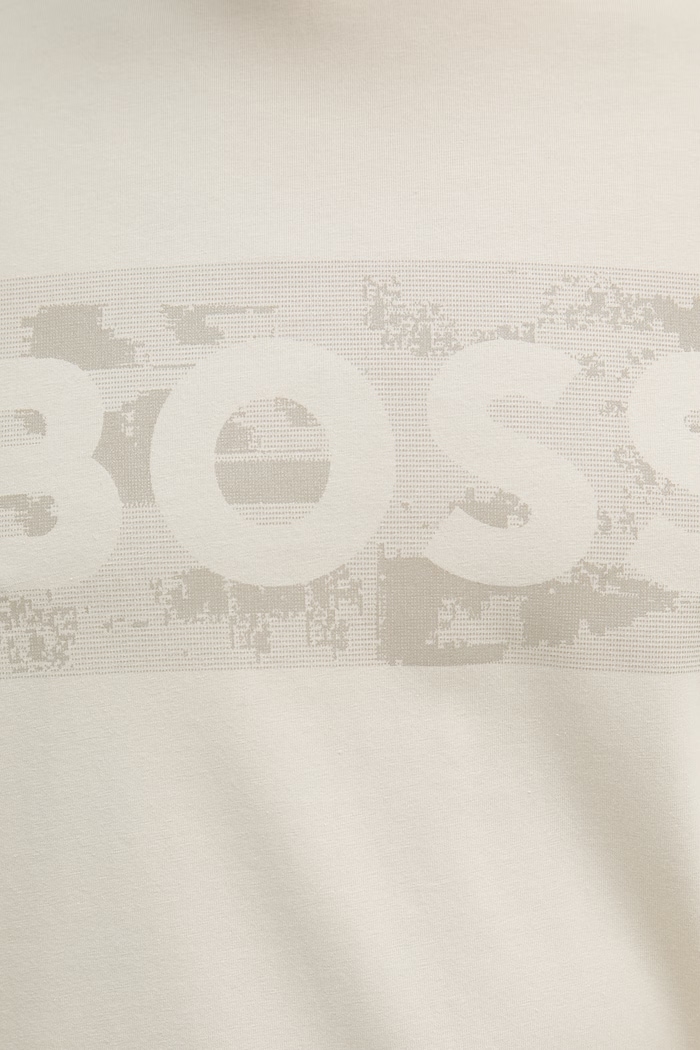 BOSS Green tricou pentru bărbați, cu bumbac 50559363 bej