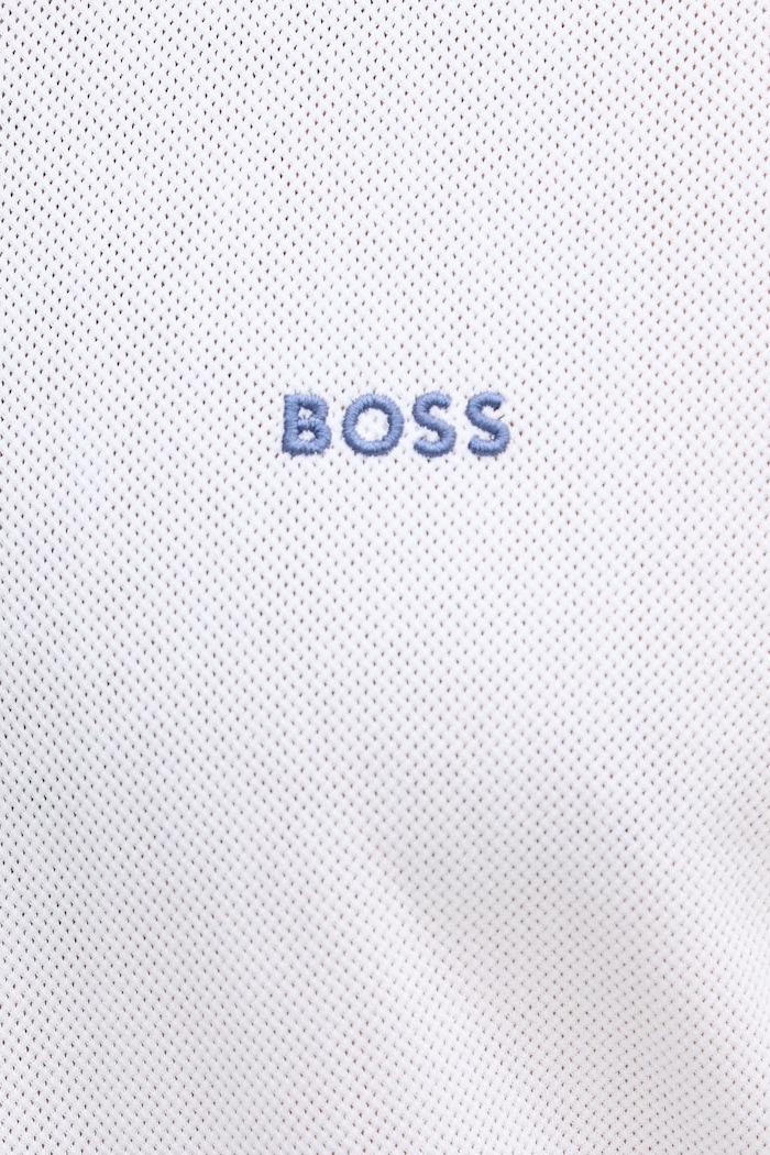 BOSS Green T-shirt męski bawełniany 50561775 biały