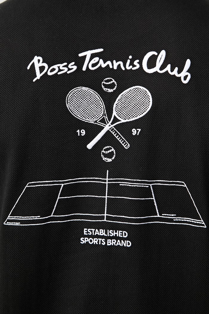 BOSS Green tričko pánske bavlnené 50561775 čierna