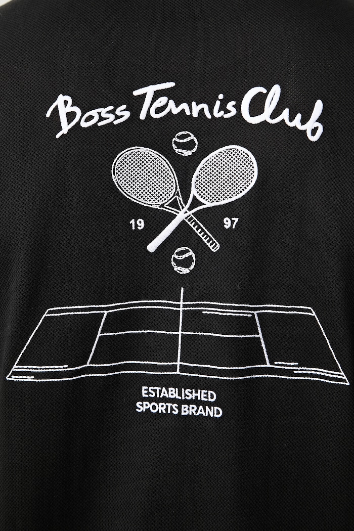 BOSS Green tričko pánske bavlnené 50561775 čierna