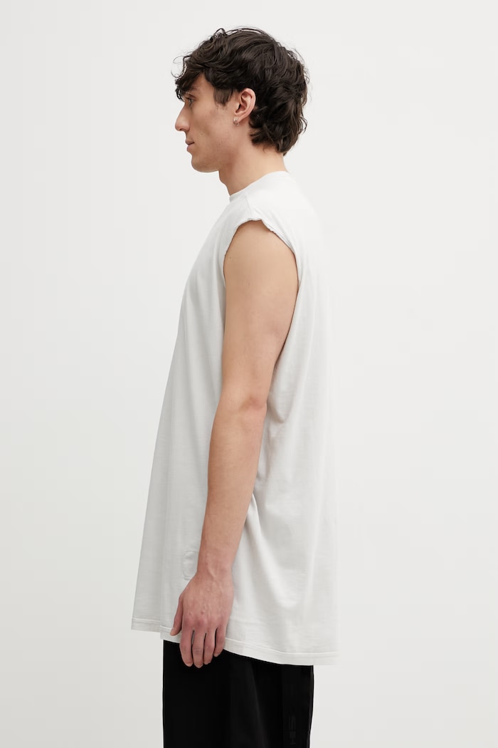 Rick Owens DRKSHDW t-shirt bawełniany Tarp DU01F4158.RN beżowy SS26