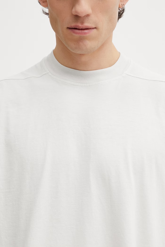 Rick Owens DRKSHDW t-shirt bawełniany Tarp beżowy DU01F4158.RN