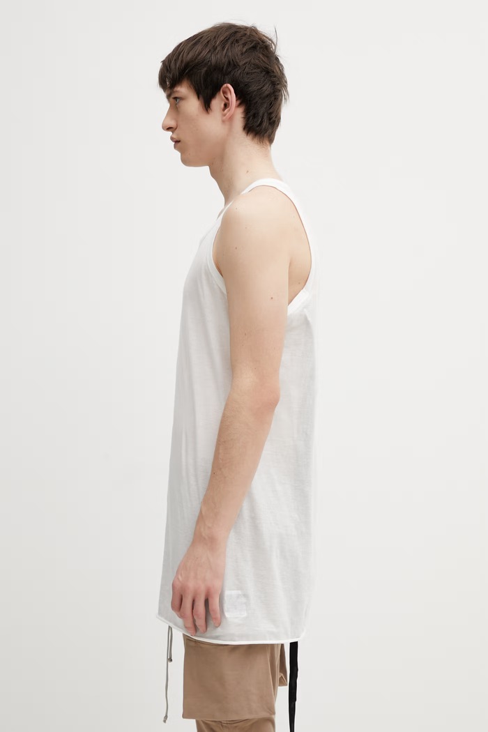Bavlněné tričko Rick Owens DRKSHDW DU01F4169.BH bílá SS26