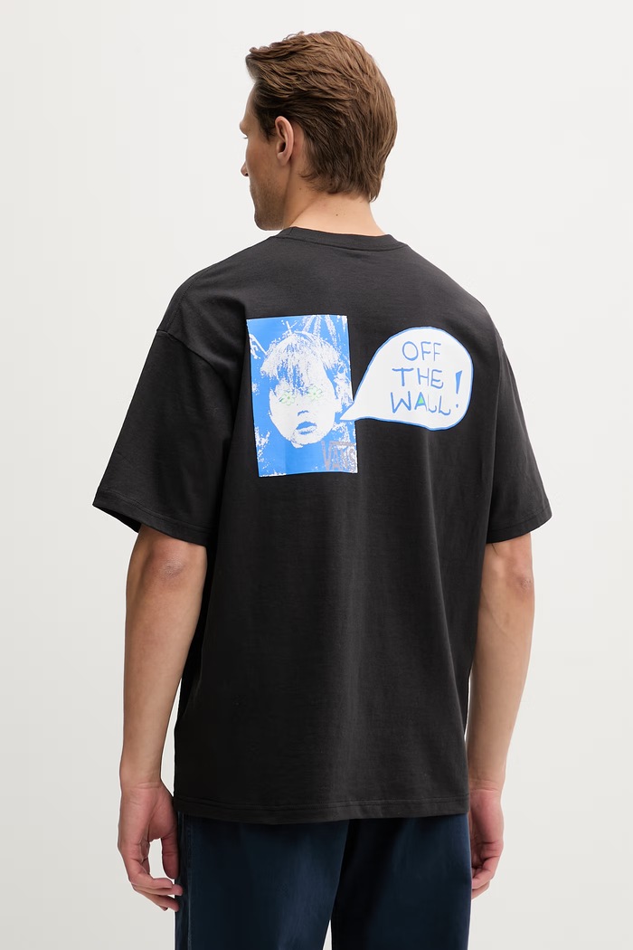 Vans tričko pánske bavlnené čierna VN000SXDBLK1