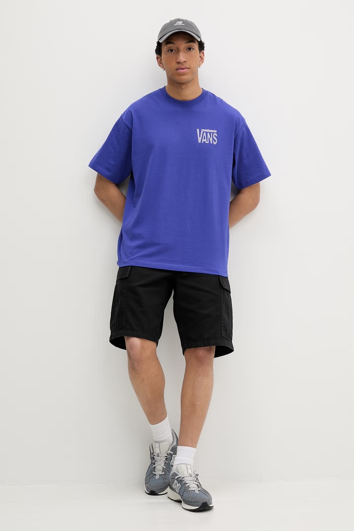 Vans tričko pánske bavlnené VN000SXDFRX1 fialová SS26