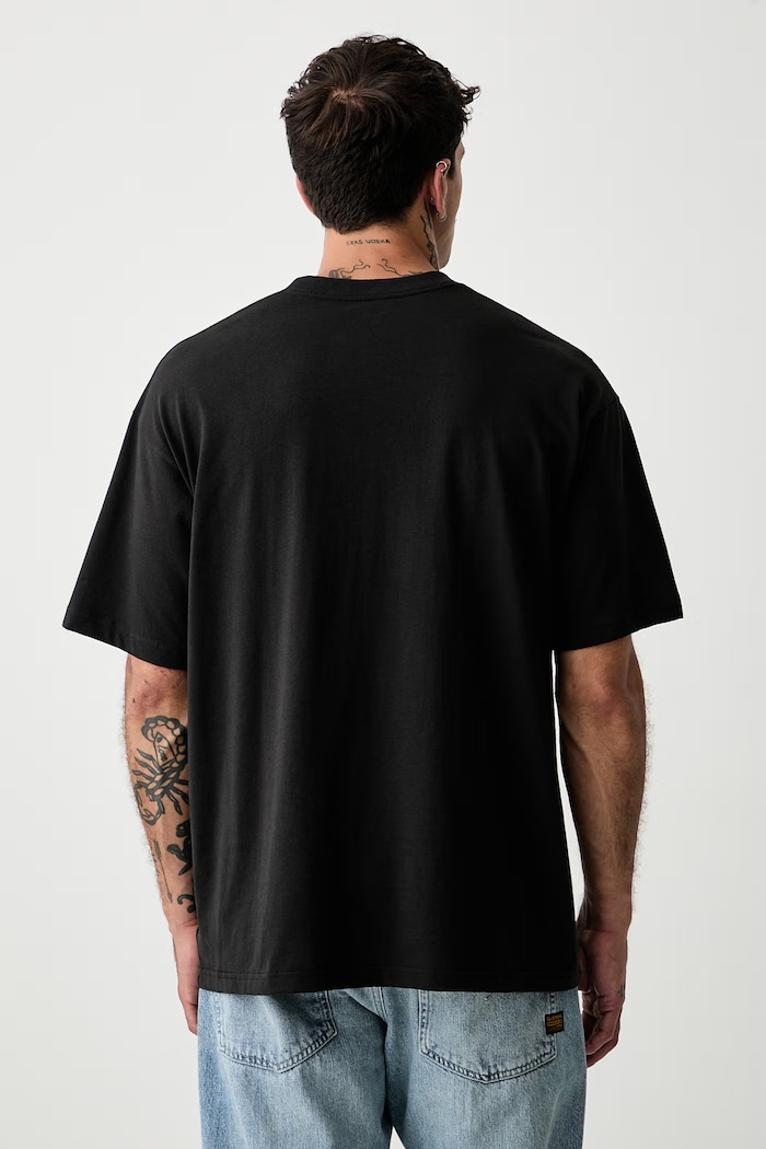 Odzież Vans T-shirt męski bawełniany VN000SXTBLK1 czarny
