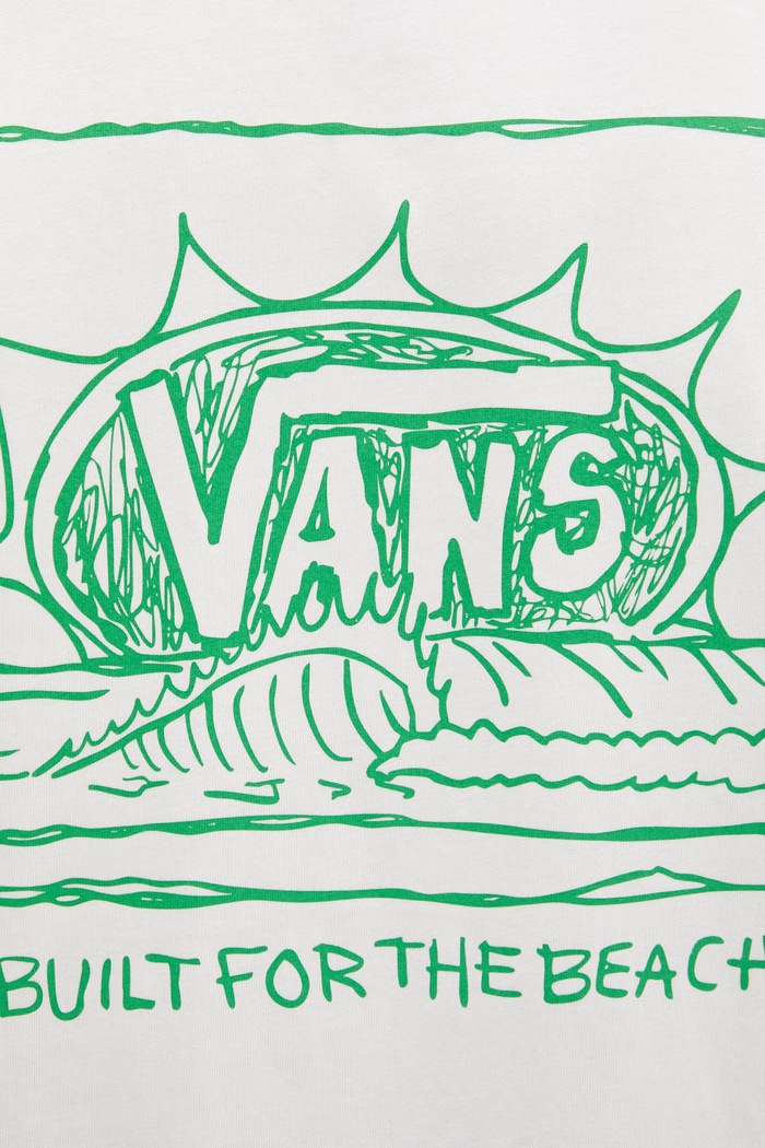 Vans T-shirt męski bawełniany VN000TRGWHT1 beżowy
