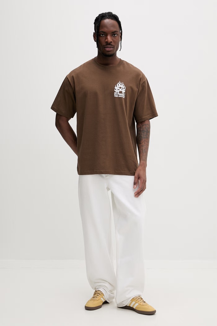 Vans tricou basic pentru bărbați, din bumbac VN000VW0FST1 maro SS26