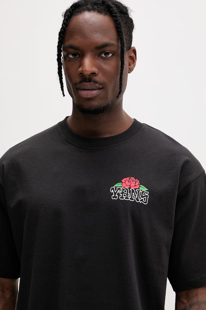 Vans tricou basic pentru bărbați, din bumbac negru VN000VW1BLK1