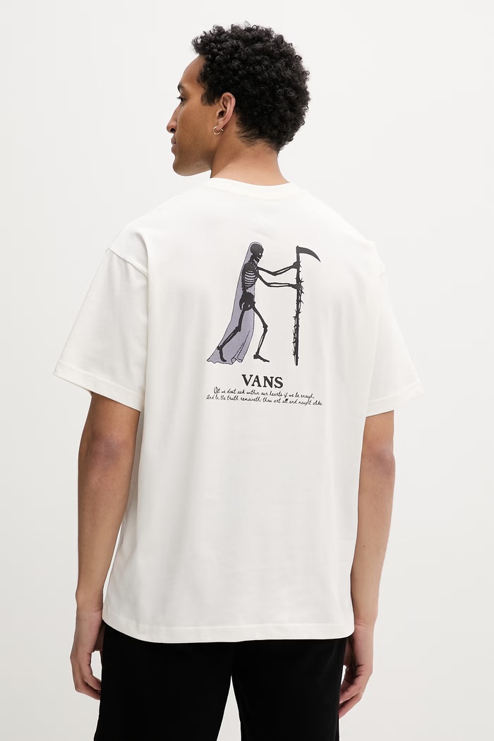 Vans tričko pánske bavlnené béžová VN000VY9C9F1