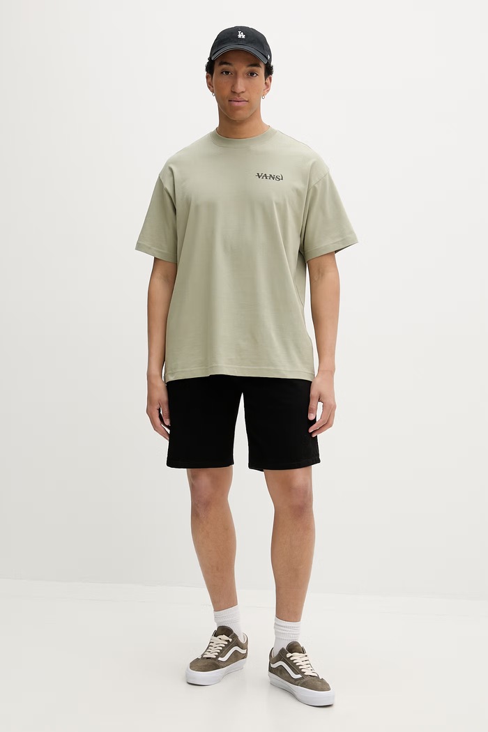 Vans tričko pánske bavlnené VN000VY9FSG1 zelená SS26
