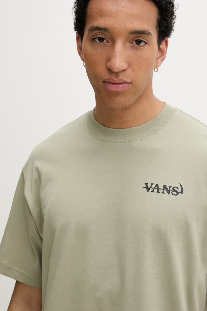 Vans tričko pánske bavlnené zelená VN000VY9FSG1